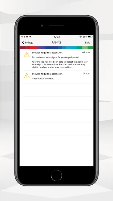 Capturas de pantalla de Bosch Smart Gardening