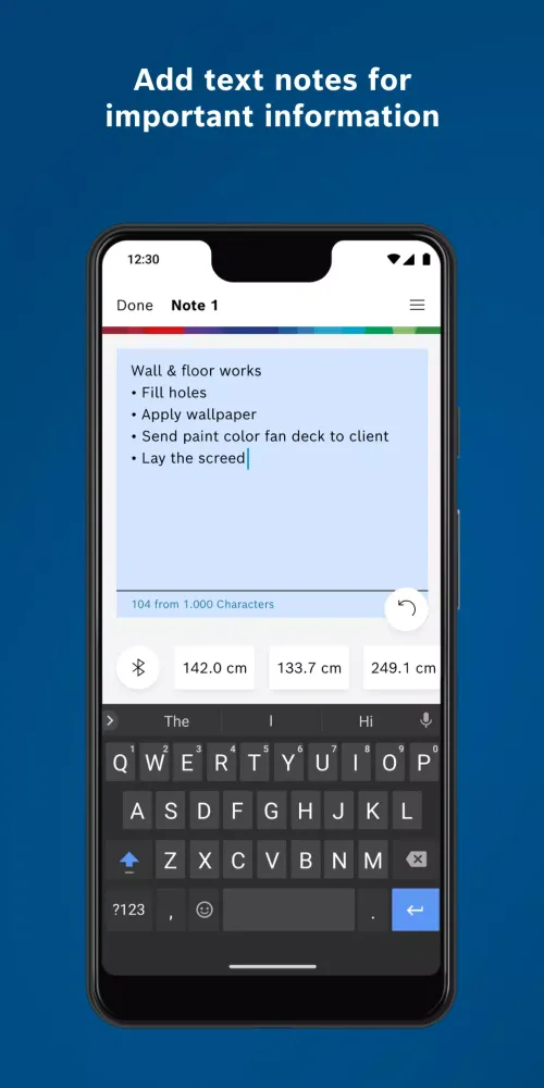 Bosch MeasureOn Screenshots
