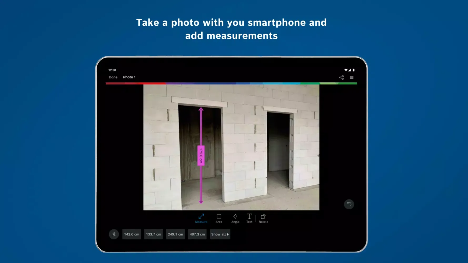 Bosch MeasureOn Screenshots