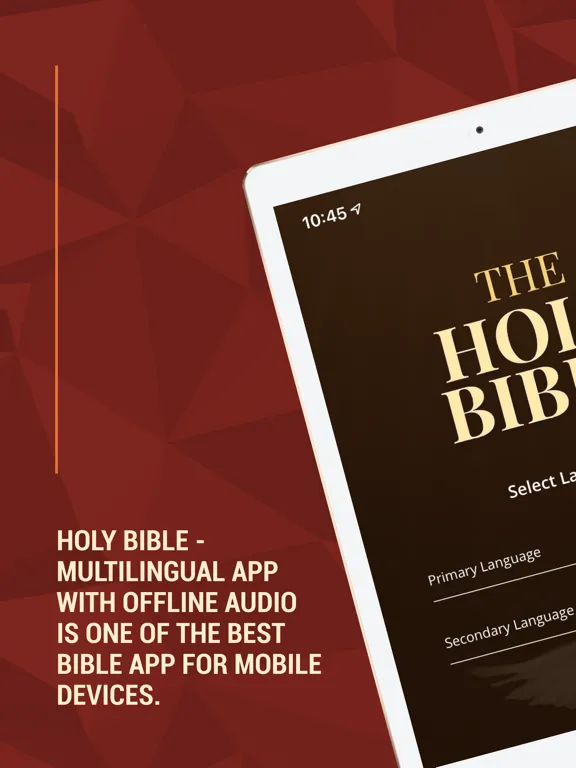 Holy Bible - Multilingual App iPad 應用截圖