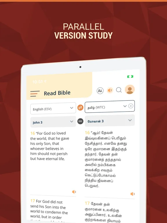 Holy Bible - Multilingual App iPad 應用截圖