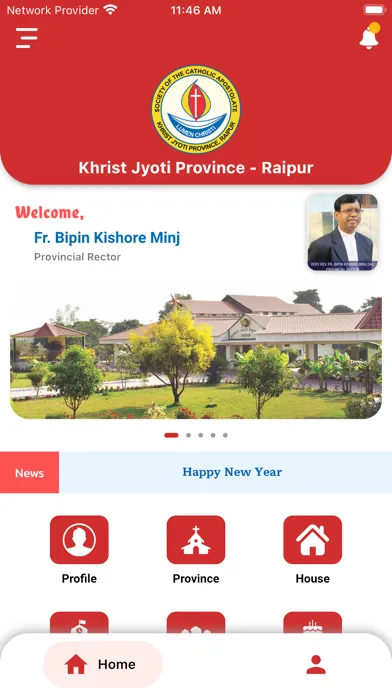KHRIST JYOTHI PROVINCE -RAIPUR स्क्रीनशॉट