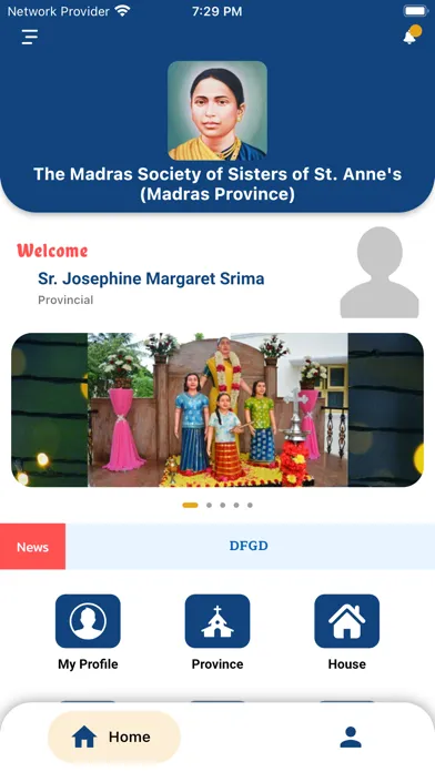 Tangkapan skrin St. Anne's Madras Province
