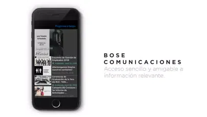 ภาพหน้าจอของ Bose Comunicaciones