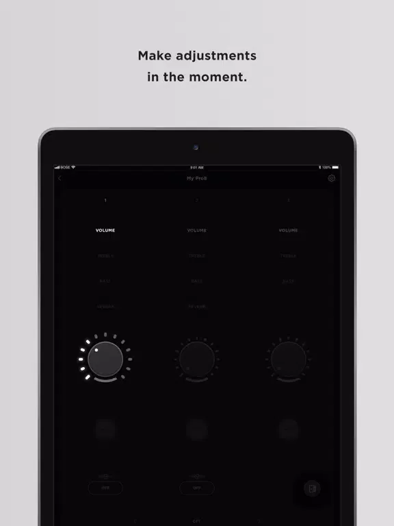 Zrzuty ekranu Bose L1 Mix iPad 