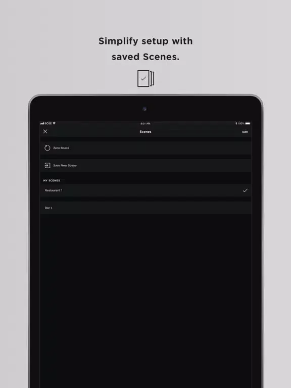 Zrzuty ekranu Bose L1 Mix iPad 