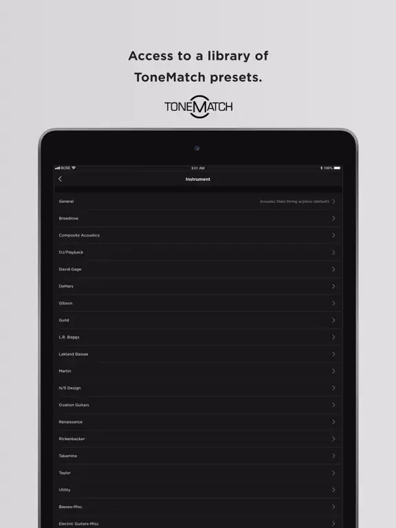 Zrzuty ekranu Bose L1 Mix iPad 