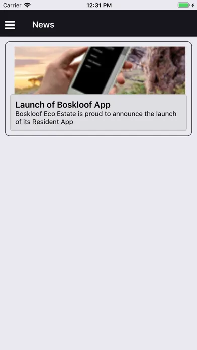 Capturas de pantalla de Boskloof Resident's App