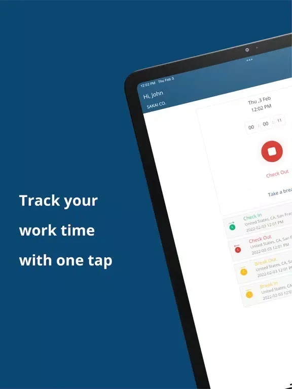 Capturas de pantalla de BOSS Time Clock iPad 