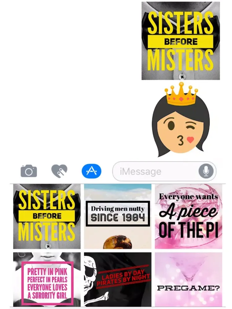 The Sorority Emoji and Sticker Collection iPad  स्क्रीनशॉट