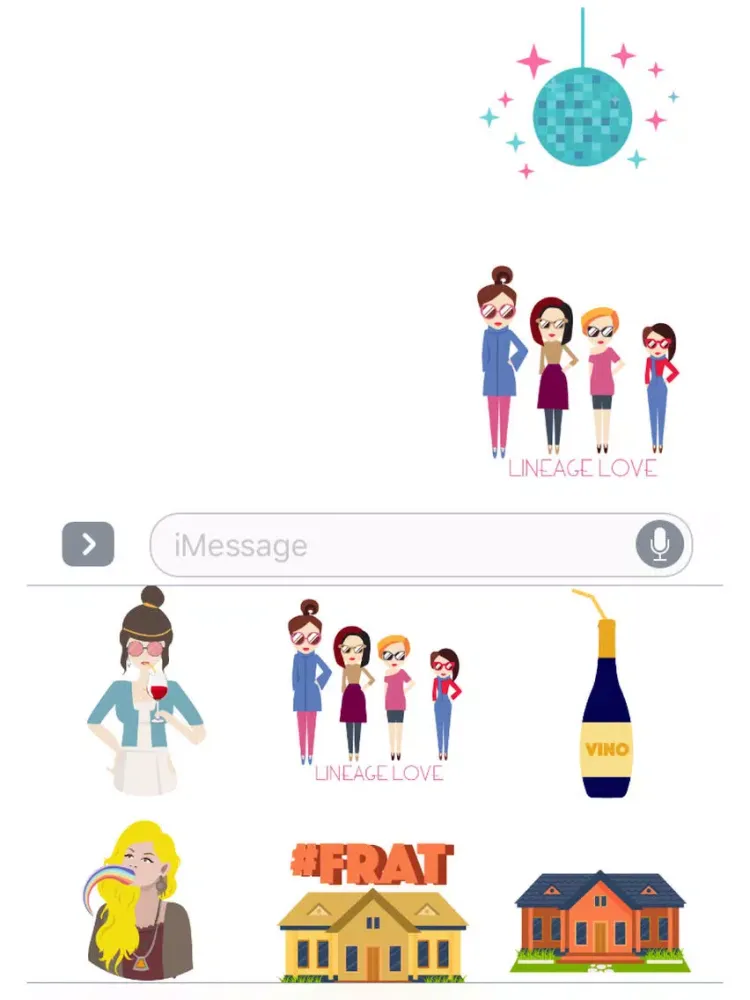 The Sorority Emoji and Sticker Collection iPad  स्क्रीनशॉट