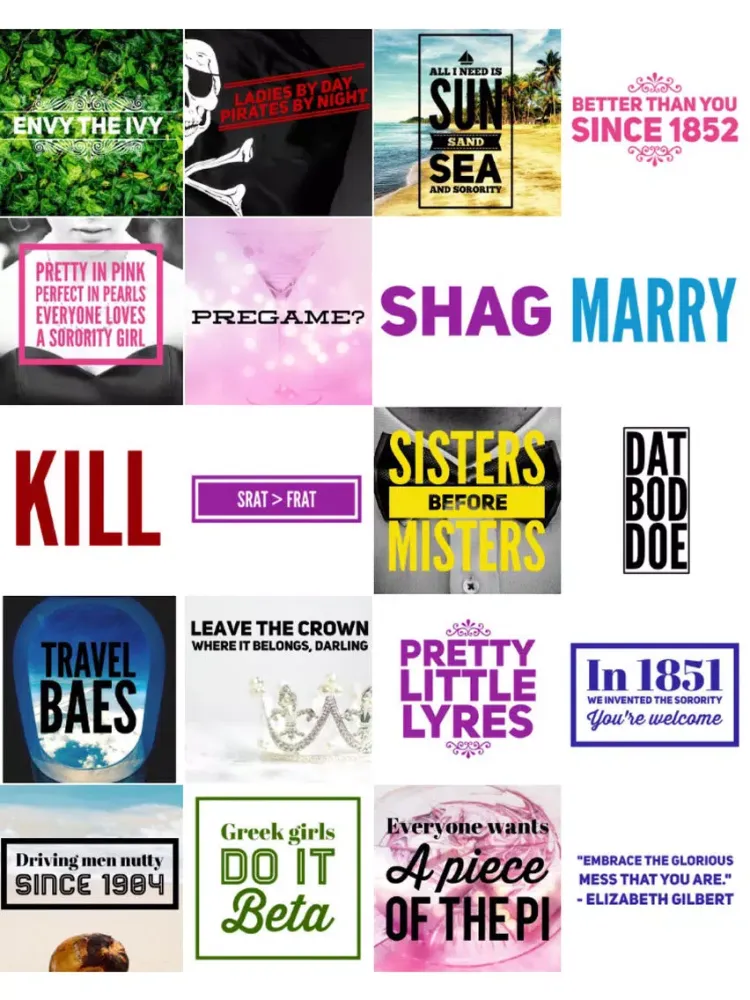 The Sorority Emoji and Sticker Collection iPad  स्क्रीनशॉट