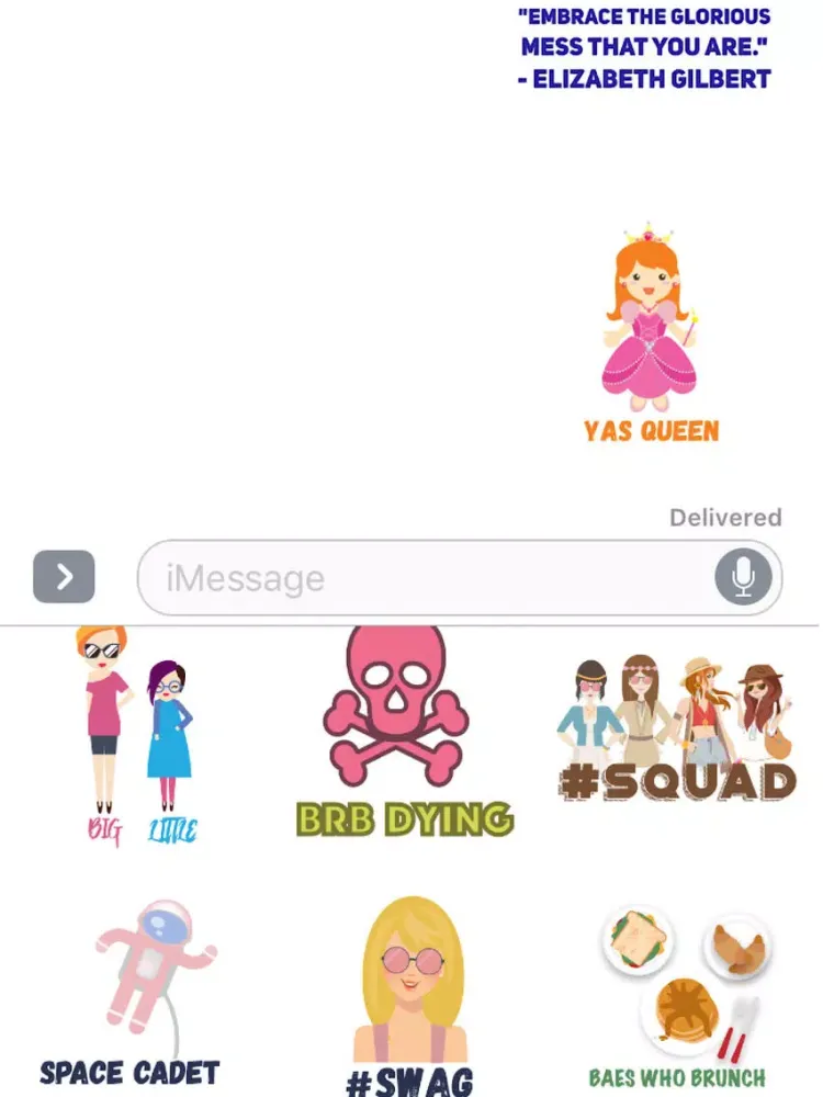 The Sorority Emoji and Sticker Collection iPad  स्क्रीनशॉट