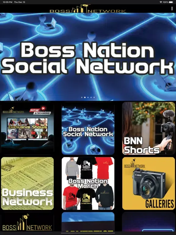 Capturas de pantalla de Boss Nation Network iPad 