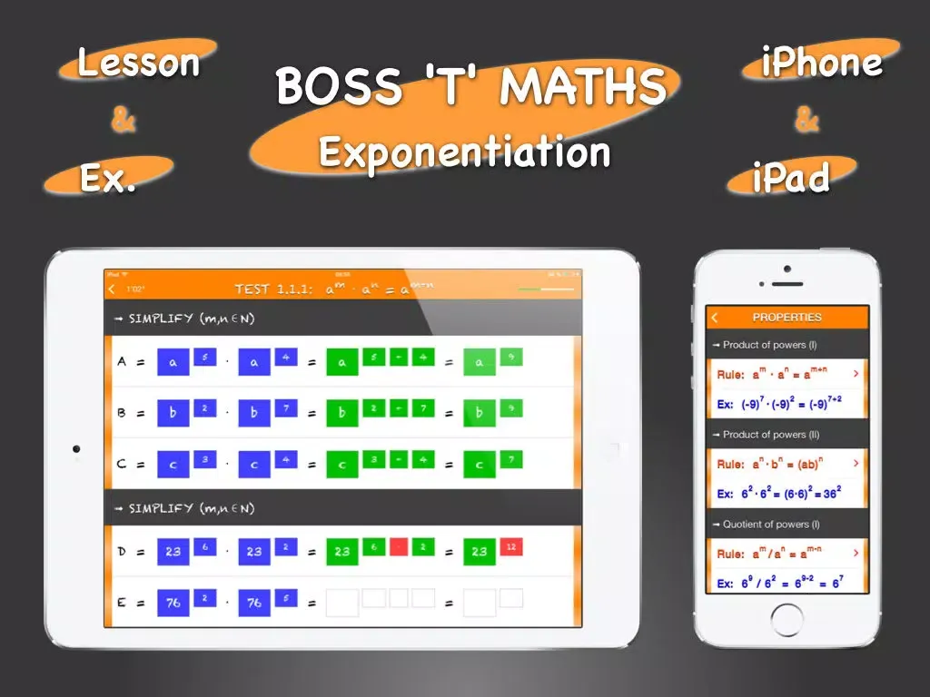 Exponentiation iPad  スクリーンショット