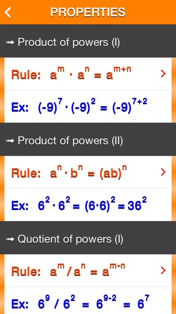 Exponentiation スクリーンショット
