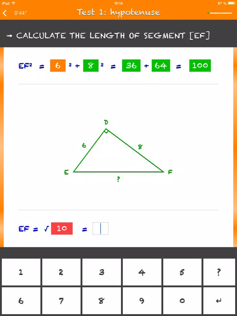 Tangkapan layar Pythagorean Theorem and its Converse iPad 