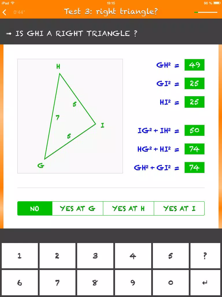 Tangkapan layar Pythagorean Theorem and its Converse iPad 