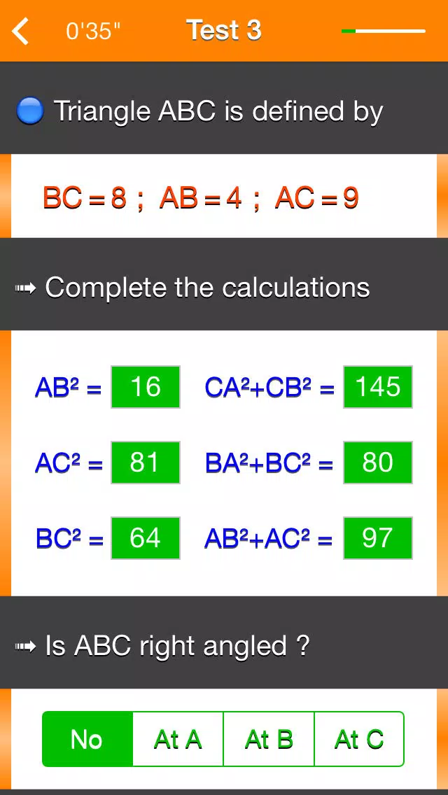 Tangkapan layar Pythagorean Theorem and its Converse