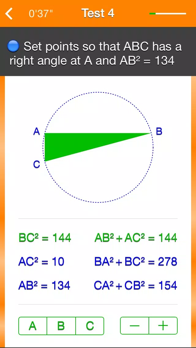 Tangkapan layar Pythagorean Theorem and its Converse