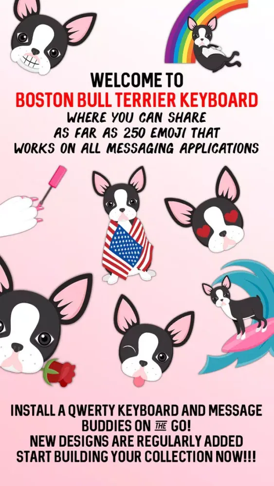Boston Bull Terrier Keyboard Screenshots