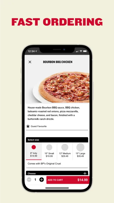 Zrzuty ekranu Boston Pizza