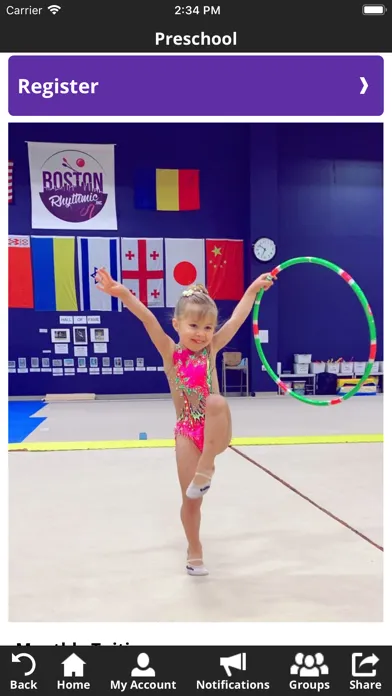 Ảnh chụp màn hình của Boston Rhythmic