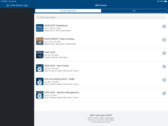 تصاویر Boston Scientific Events iPad 