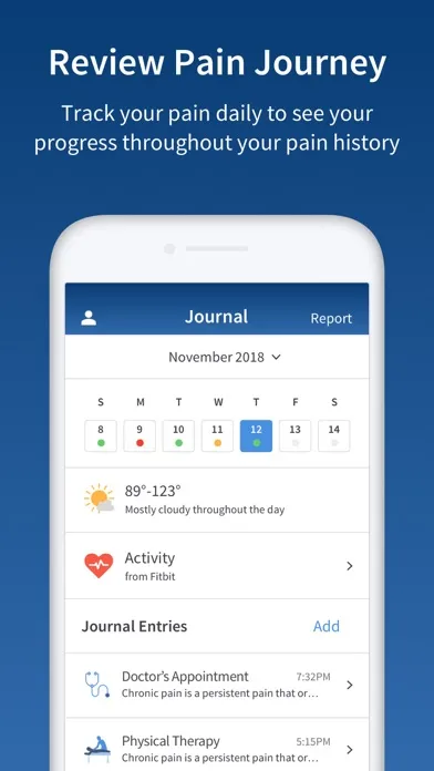 PainScale - Pain Tracker Diary سکرین شاٹس