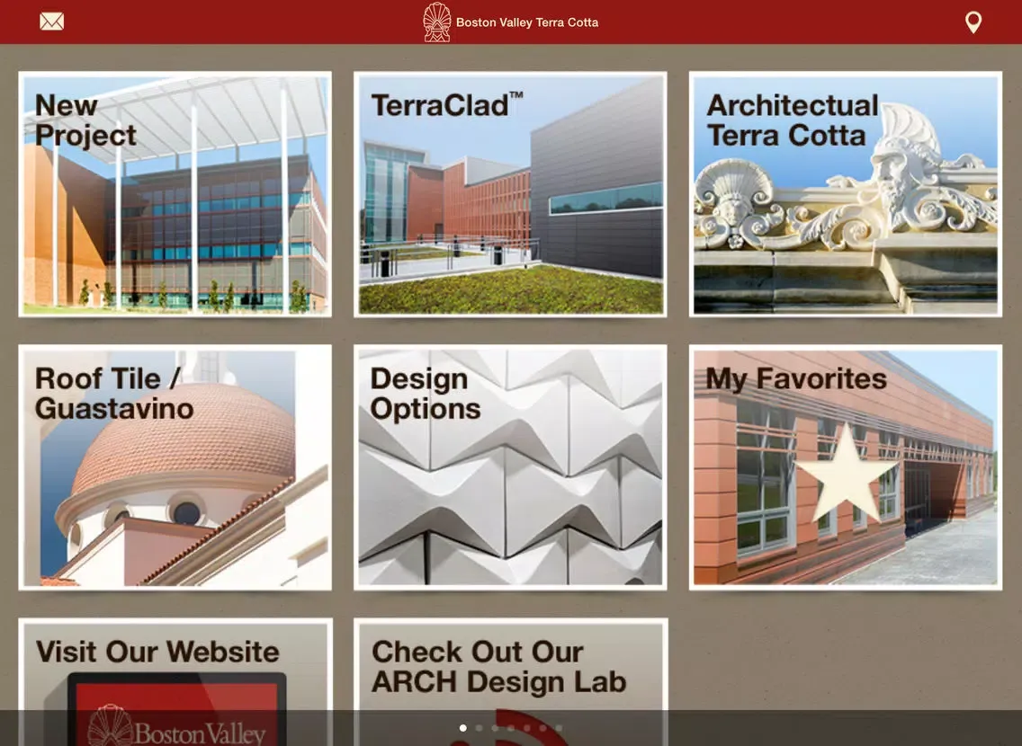 Boston Valley Terra Cotta Portfolio iPad 應用截圖