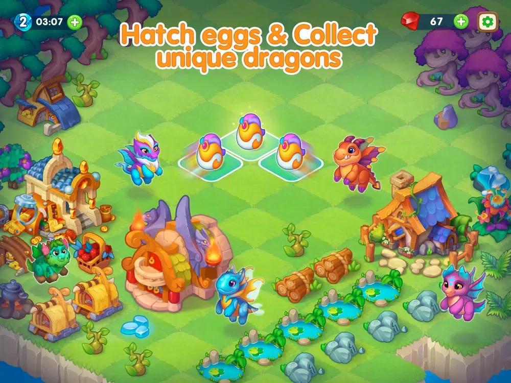 Dragon Magic - Merge games iPad  سکرین شاٹس