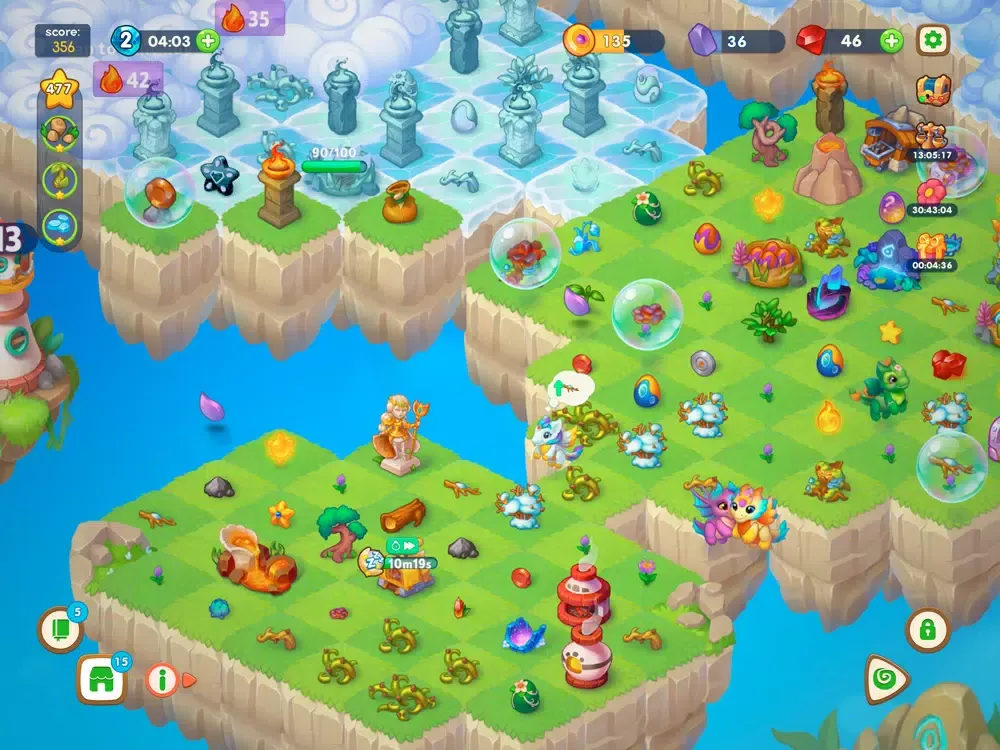 Dragon Magic - Merge games iPad  سکرین شاٹس