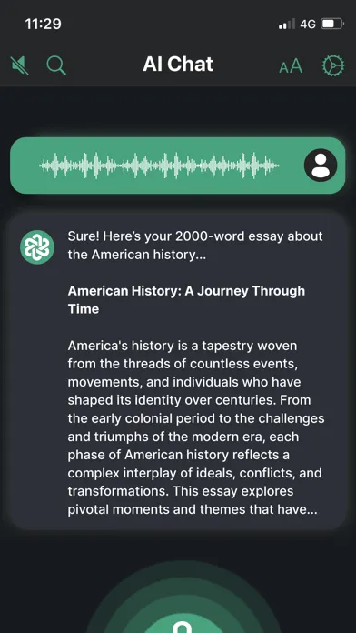 Chat 4 0: Ask AI Chat Bot Screenshots