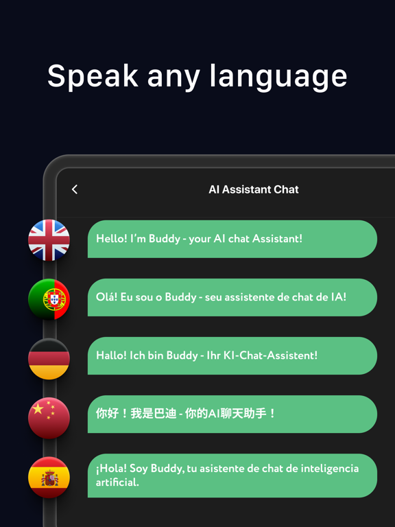 BotBuddy - AI Assistant iPad  سکرین شاٹس