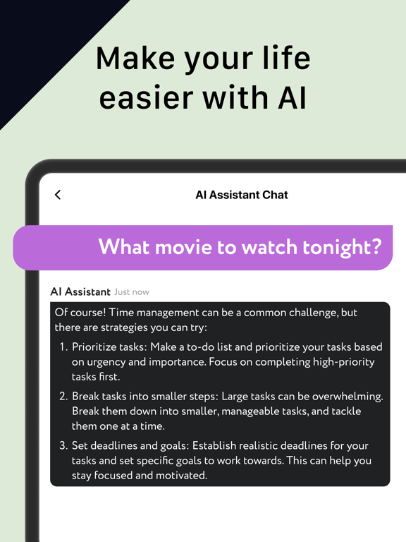 BotBuddy - AI Assistant iPad  سکرین شاٹس