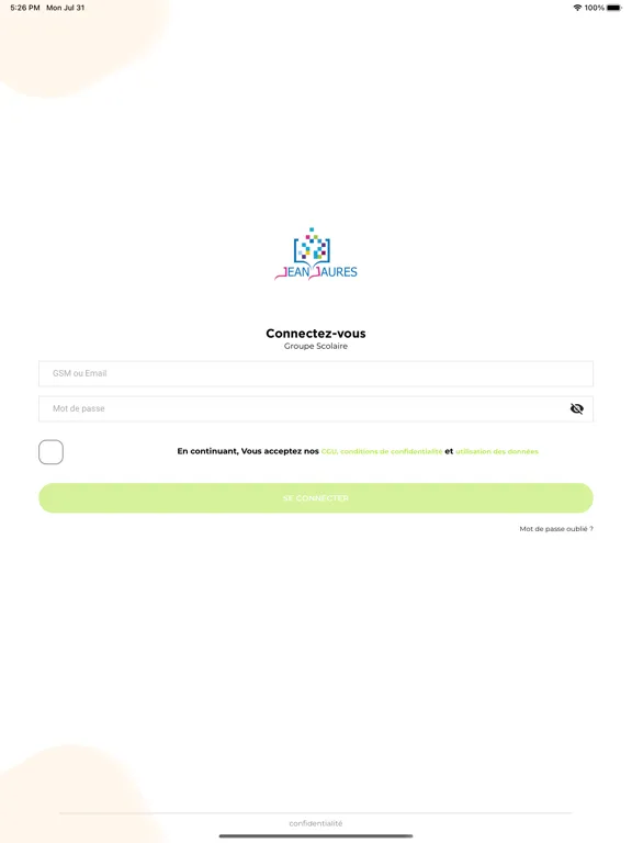Groupe Scolaire Jean Jaures iPad  スクリーンショット