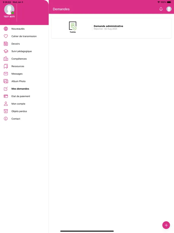 Groupe Scolaire Jean Jaures iPad  スクリーンショット