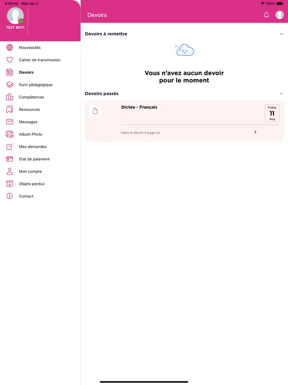 Groupe Scolaire Jean Jaures iPad  スクリーンショット