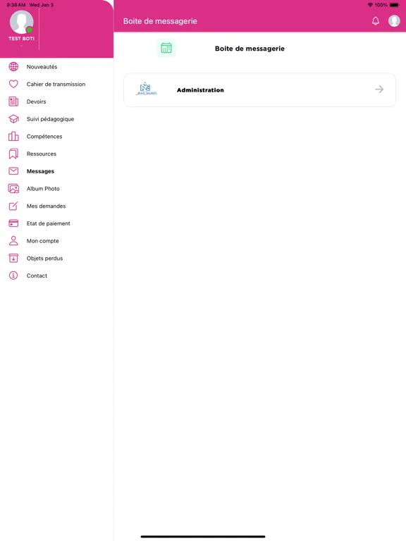 Groupe Scolaire Jean Jaures iPad  スクリーンショット