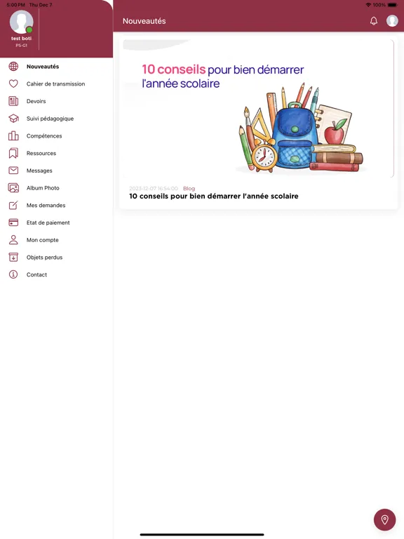 Rabat Leaders School iPad  স্ক্রিনশট
