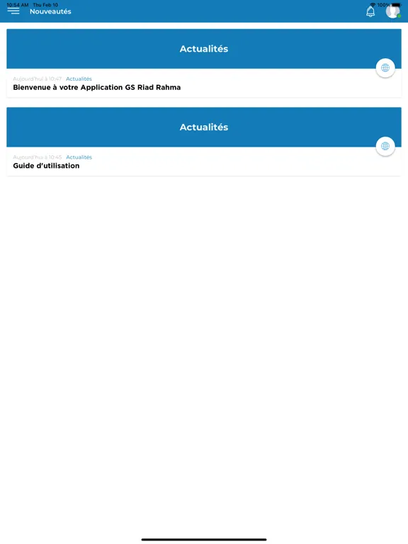 GS RIAD RAHMA iPad  Screenshots