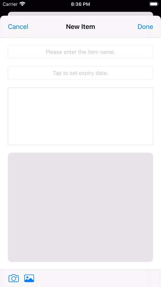Tangkapan skrin Expiry Reminder Basic