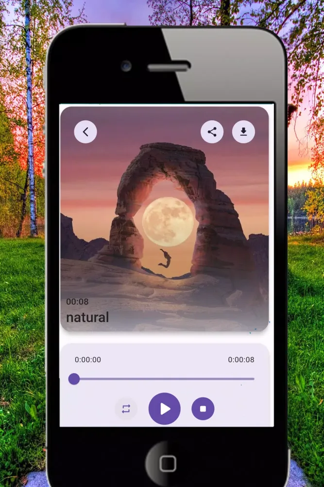 Tangkapan layar Natural Ringtones