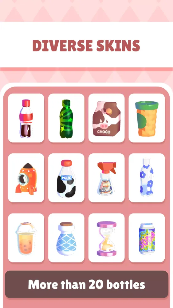 Capturas de tela do Bottle Flip Adventure 3D