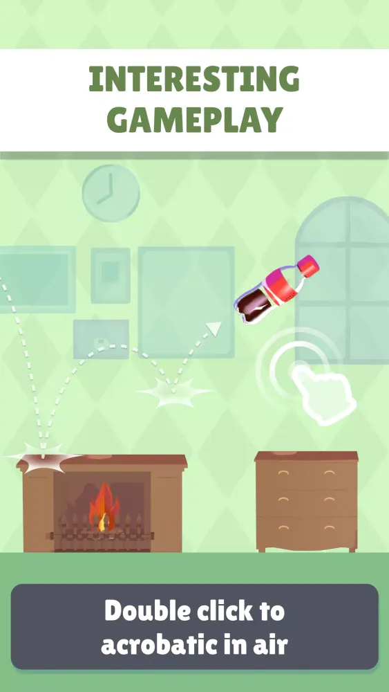 Capturas de tela do Bottle Flip Adventure 3D