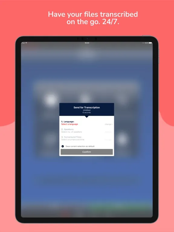 dictate2us Record & Transcribe iPad 应用截图