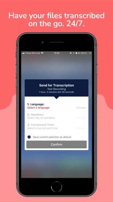 dictate2us Record & Transcribe Screenshots