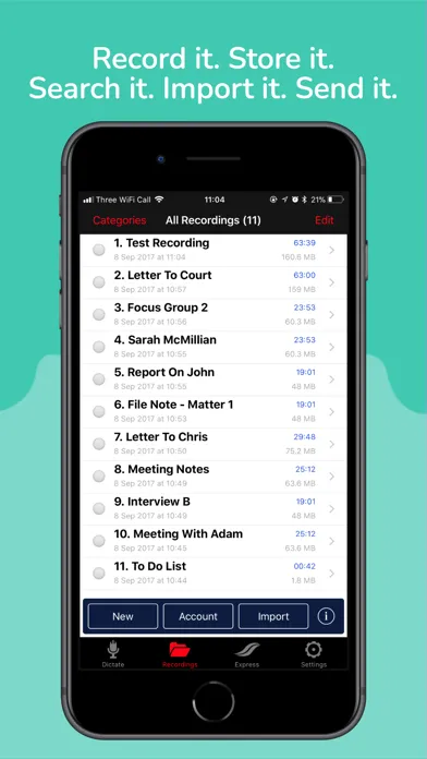 dictate2us Record & Transcribe应用截图