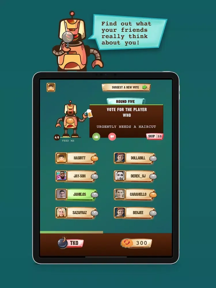 Rowdy Rumble Drinking Game iPad  Screenshots