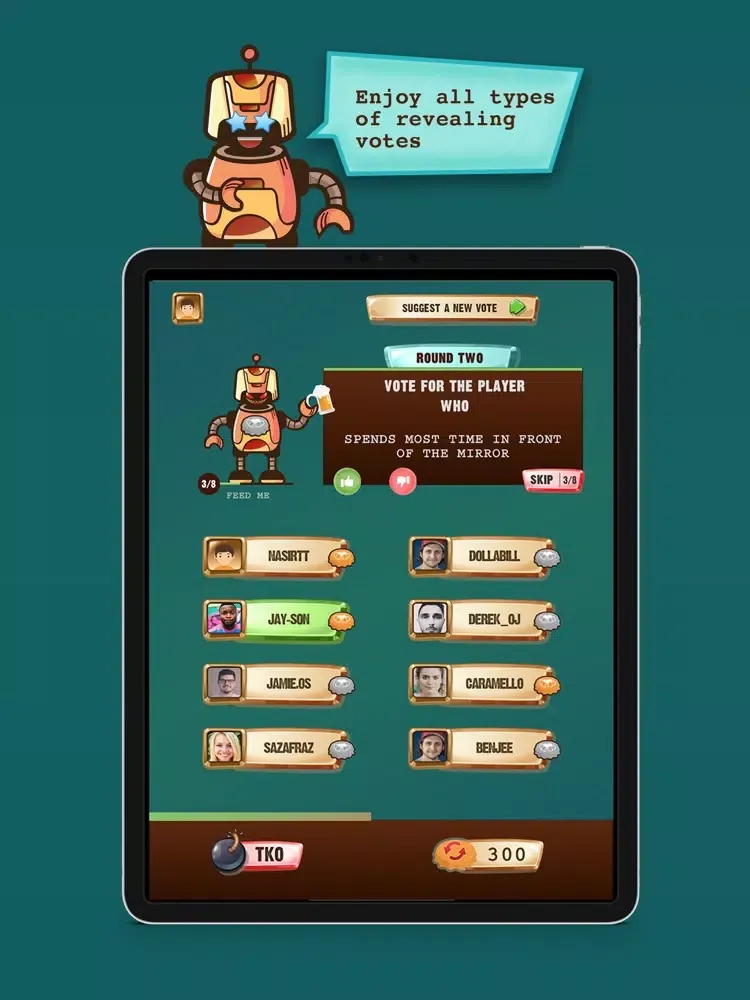 Rowdy Rumble Drinking Game iPad  Screenshots
